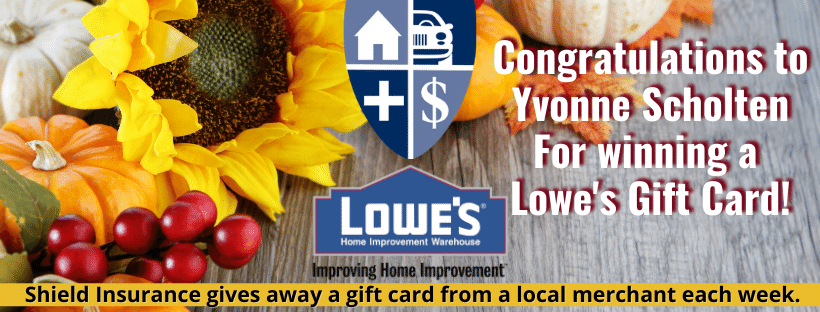 Shield Insurance gives away another local gift card!