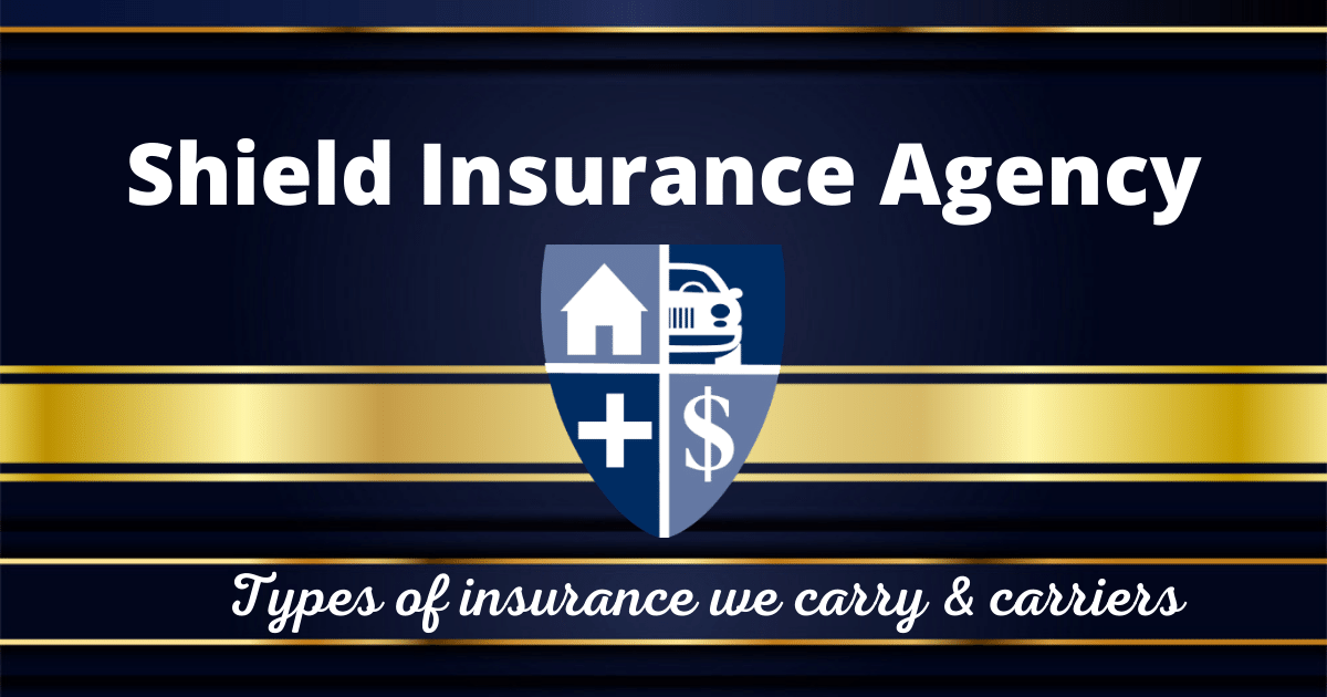 Shield Insurance Agency - Types of insurance and the insurance companies Shield is proud to represent